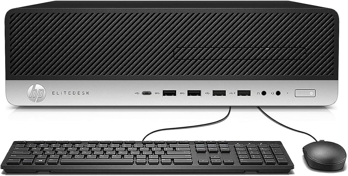HP EliteDesk 800 G3 SFF Desktop PC Intel Core i5-6500 3.20GHz 16GB RAM 512GB SSD WiFi BT Keyboard Mouse Windows 11 Pro (Refurbished)