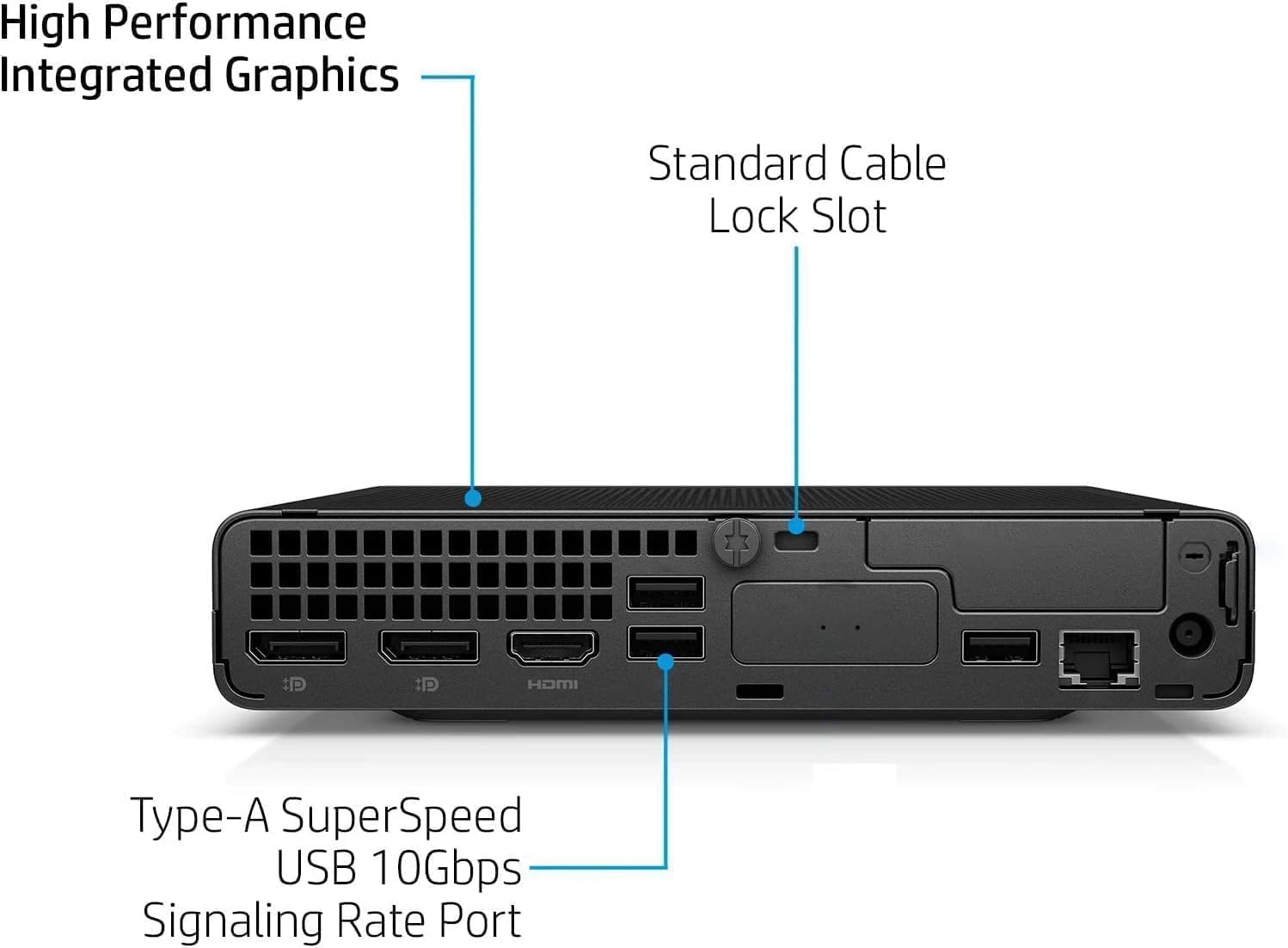 HP EliteDesk Mini 800 G9 Desktop, Elitedesk Computer PC, Windows 11 Pro 64bit, Core i5-13500T (6-Core), 16GB RAM, 1TB SSD (Refurbished)