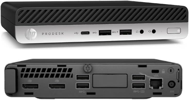 HP ProDesk 600 G5 Tiny Desktop Computer PC, Core i5-9500 3.0GHz, 16GB RAM, 512GB SSD, Windows 11 Pro (Renewed)