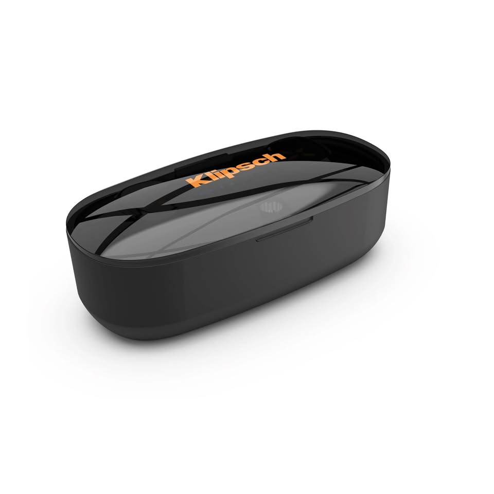 Klipsch S1 True Wireless Earphones with Wireless Charging Pad, 3.2"x1.5"x1.2"