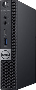 Dell OptiPlex 7060 Tiny Desktop 8th Gen Intel Core i5-8500 6-Core up to 3.3GHz 8GB DDR4 RAM 256GB NVMe SSD, Keyboard & Mouse, Wi-Fi, Bluetooth, Windows 11 Pro (Refurbished)