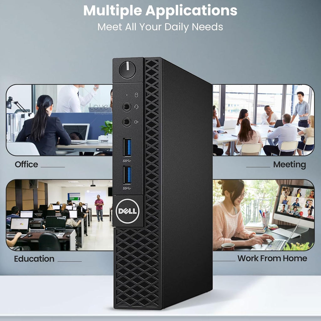 Dell Optiplex 3040 Tiny PC, i3-6100T, 8GB RAM, 256GB SSD, Windows 11 Pro (Refurbished)