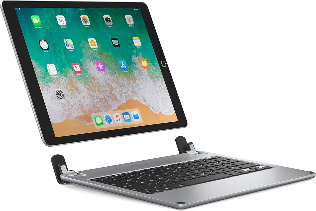 Brydge 12.9 Keyboard for iPad Pro 12.9 inch, Aluminum Bluetooth Keyboard with Backlit Keys (Space Gray)