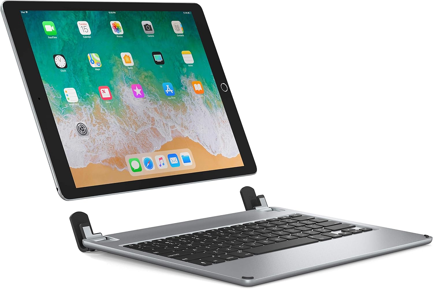 Brydge 12.9 Keyboard for iPad Pro 12.9 inch, Aluminum Bluetooth Keyboard with Backlit Keys (Space Gray)