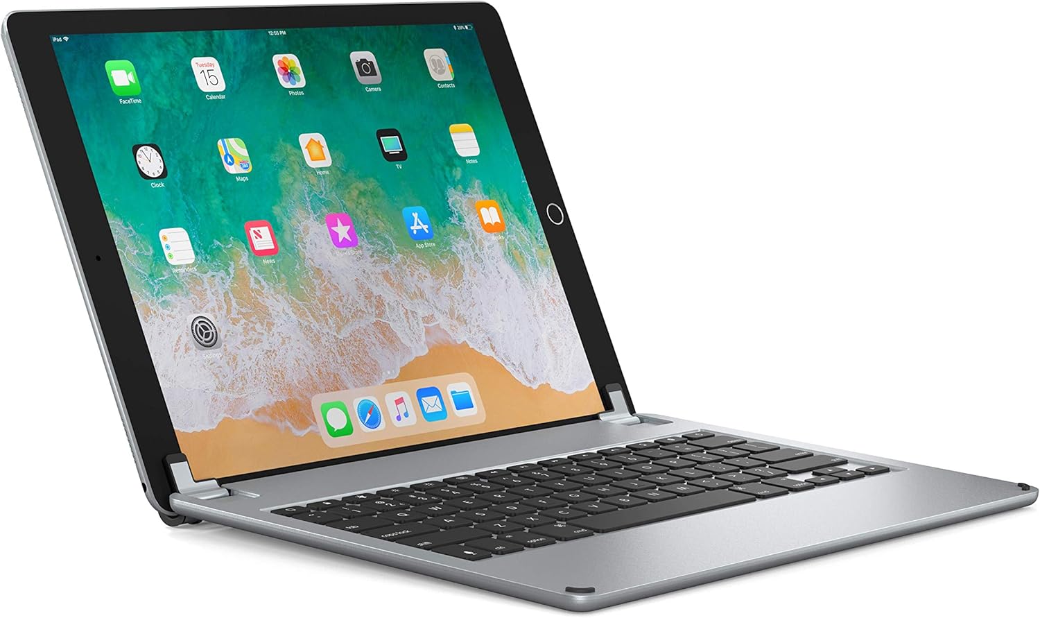 Brydge 12.9 Keyboard for iPad Pro 12.9 inch, Aluminum Bluetooth Keyboard with Backlit Keys (Space Gray)
