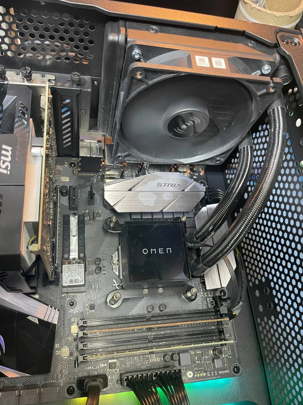 PC de jeu Corsair, Asus Strix B250F, Core i7-6700, 16 Go de RAM, SSD de 256 Go, RX 560, HX850i 🍁