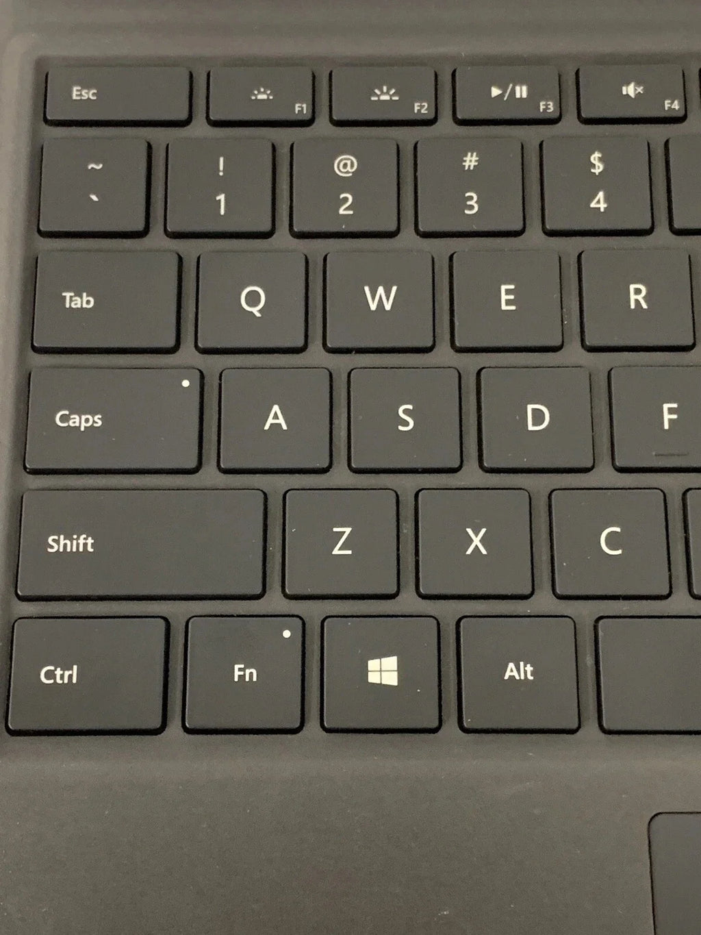 Microsoft 1725 Type Cover Black for Surface Pro 3,4,5,6,7 Backlit Keyboard (Used)