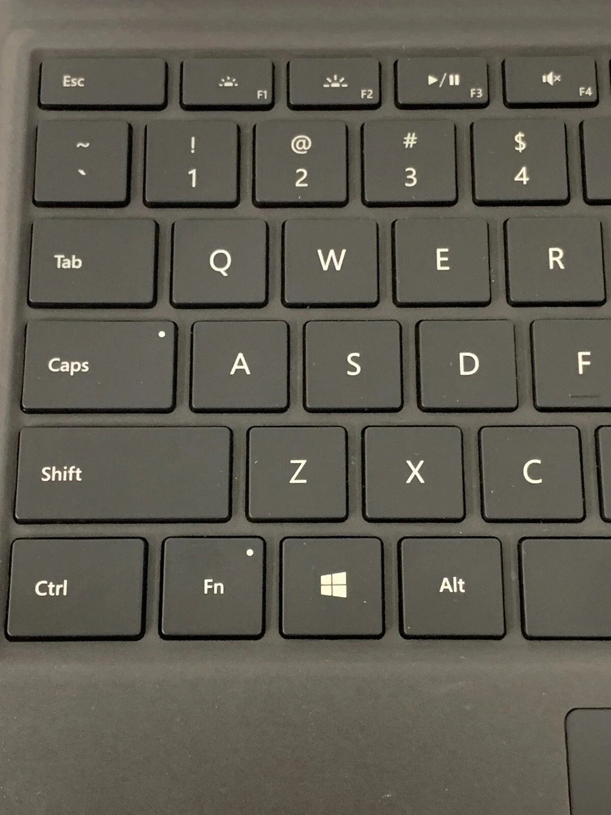 Microsoft 1725 Type Cover Black for Surface Pro 3,4,5,6,7 Backlit Keyboard (Used)