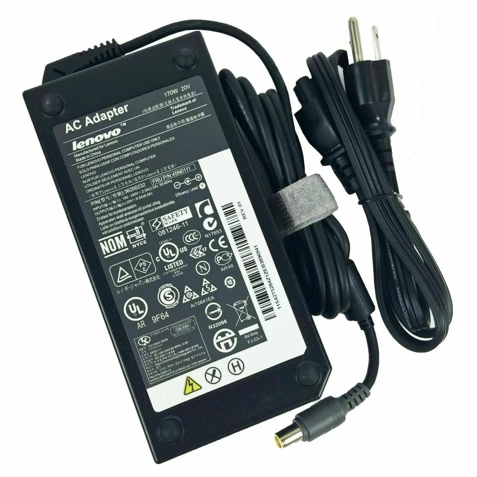 Genuine Lenovo W520 W530 Dock Charger 170W AC Adapter 45N0113 45N0114 45N0117